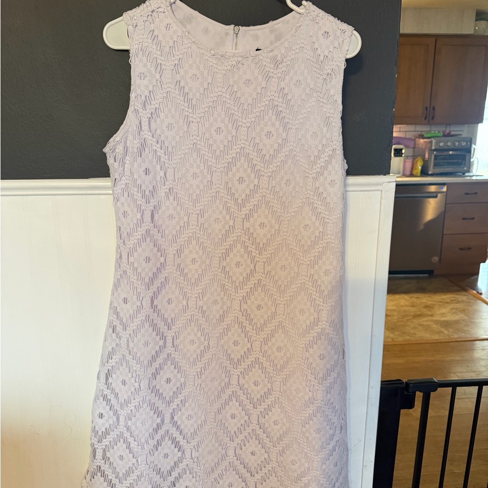 Zac & Rachel Sleeveless Lace Dress - Light Purple